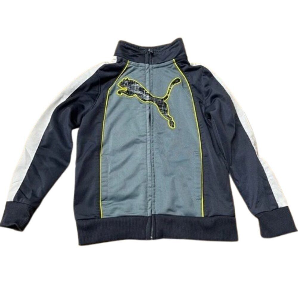 Puma Gray and Black Track Jacket Kids size 3T